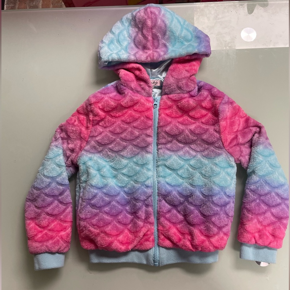 Ombré Mermaid Full Zip Hoodie - Girls - Size 4/5